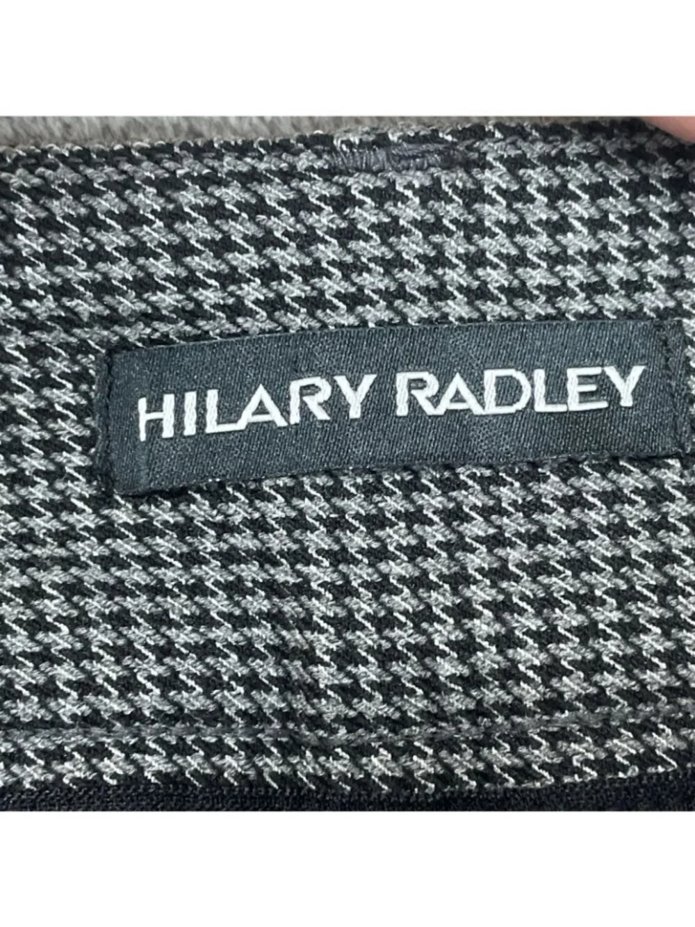 NWT Hilary Radley Women's XL Gray Black Pull-On Slim Leg Pants Mid Rise G2049